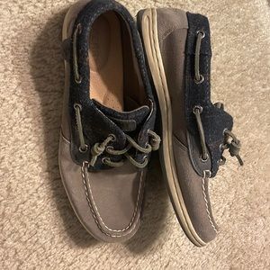 Sperry • Songfish Suede Wool Boat Shoes • 8.5M